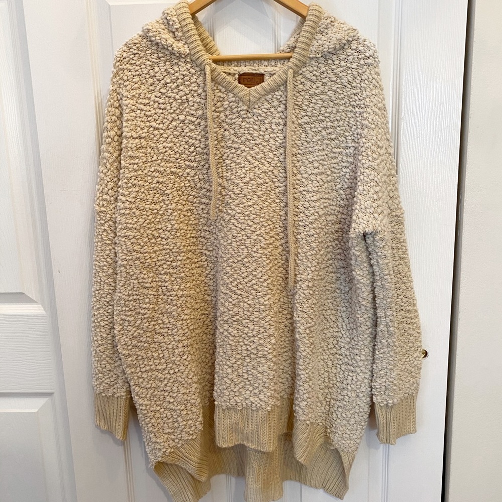 POL Popcorn Hooded Tunic/ Sweater Dress